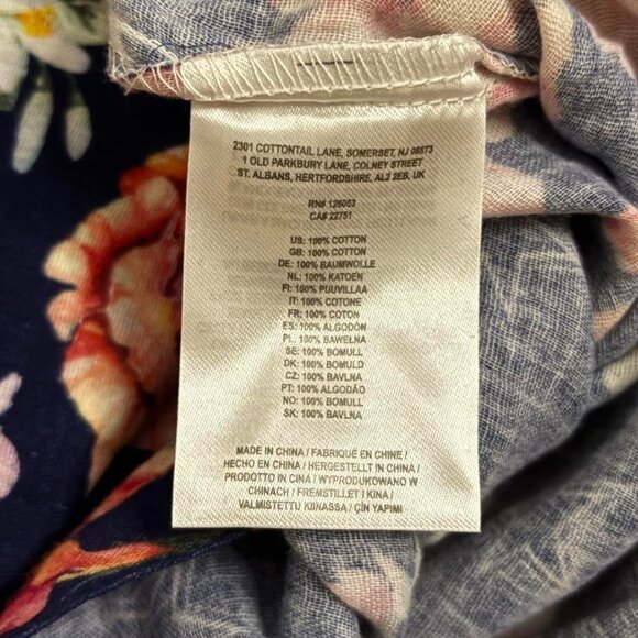 Navy Floral Dallas Cowboys Button-Up Shirt (Size S) - Picture 7 of 7